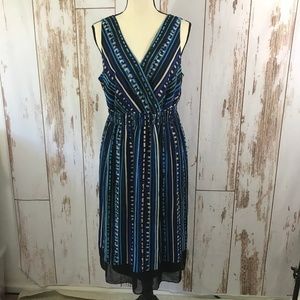 Lane Bryant Sleeveless Double Vneck Dress NWT